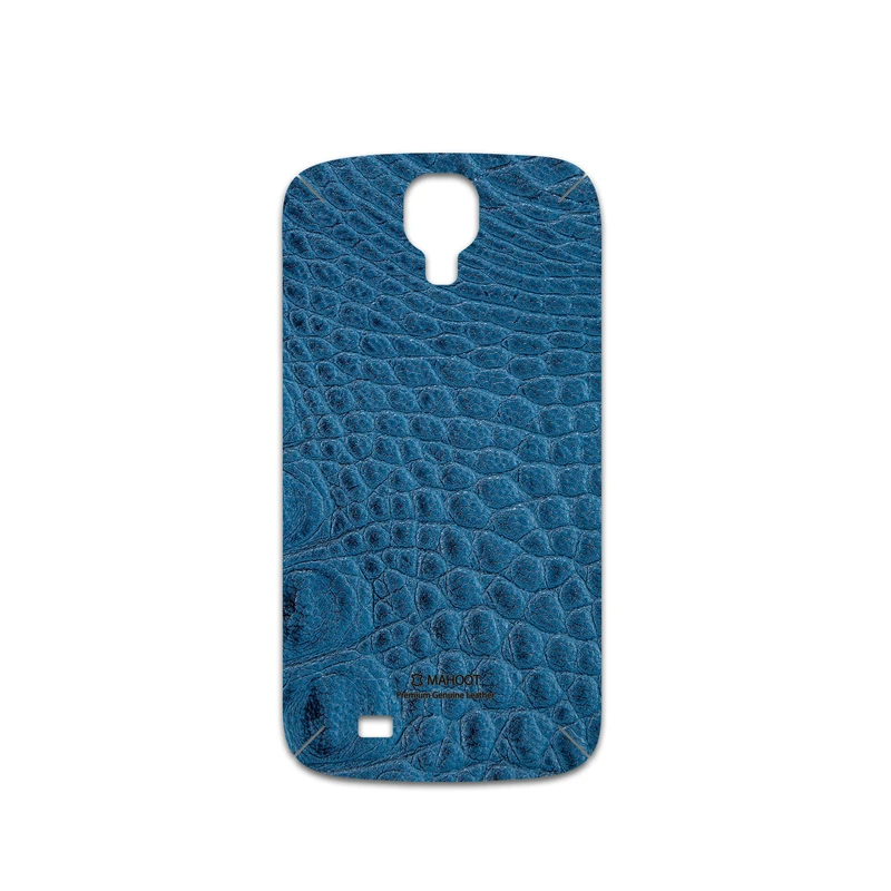 برچسب پوششی ماهوت مدل Blue-Crocodile-Leather مناسب برای گوشی موبایل سامسونگ Galaxy S4