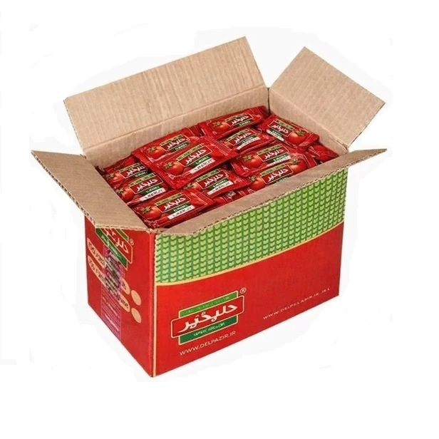 سس گوجه فرنگی تک نفره دلپذیر - 20 گرم بسته 320 عددی