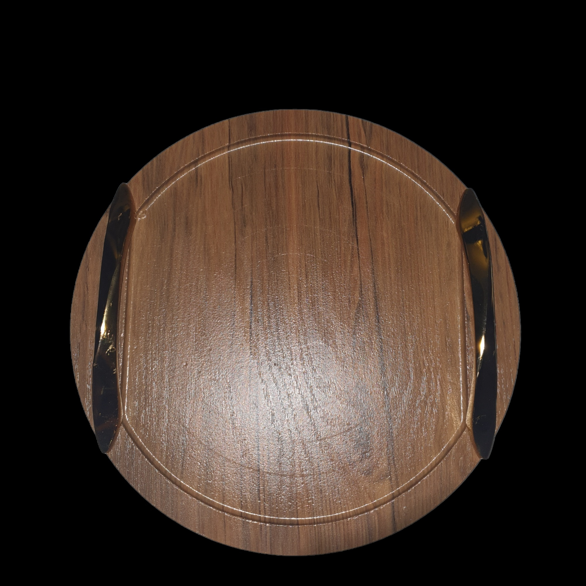 سینی مدل وکیوم چوبی دسته دار دایره