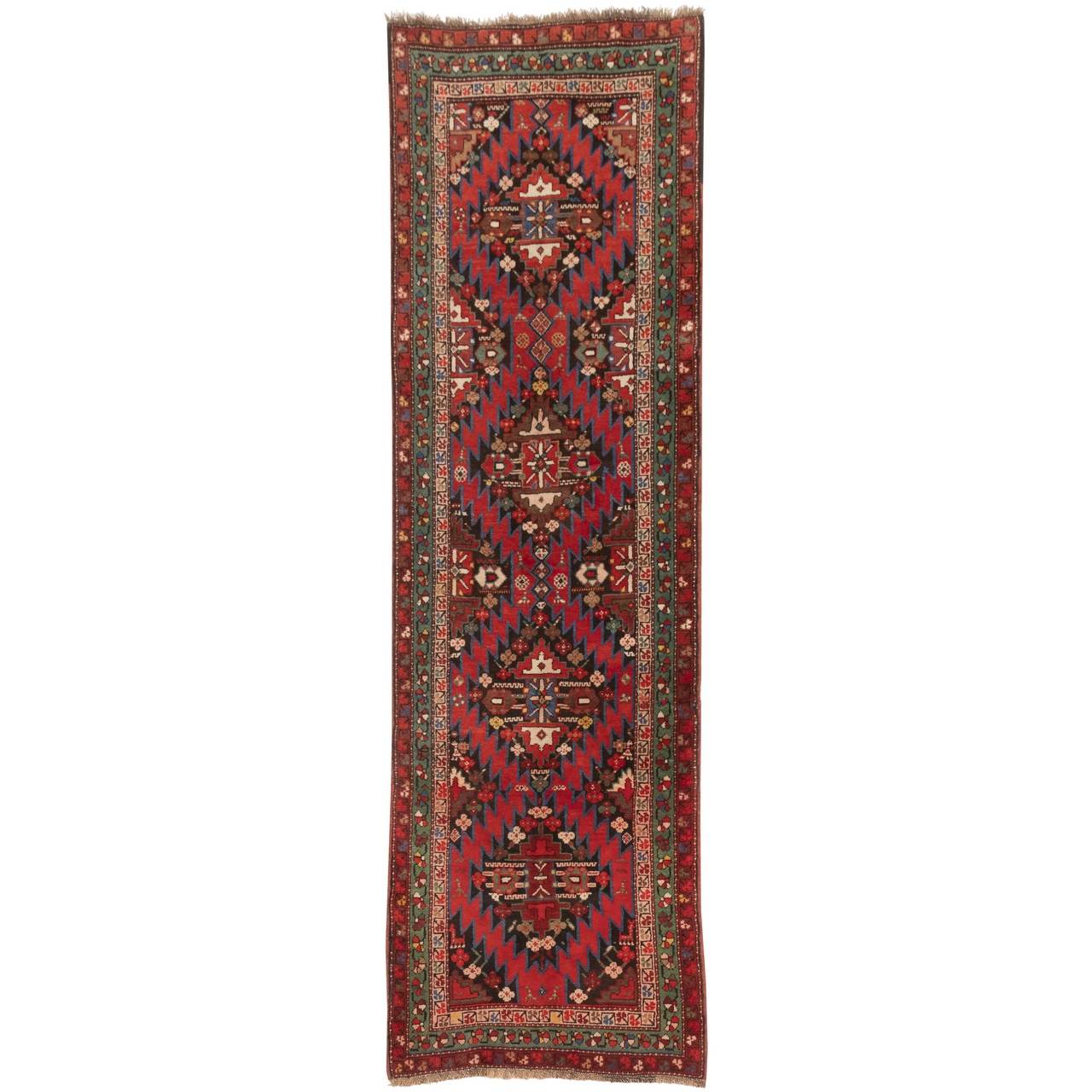 فرش قدیمی دستباف کناره طول سه متر سی پرشیا کد 127016