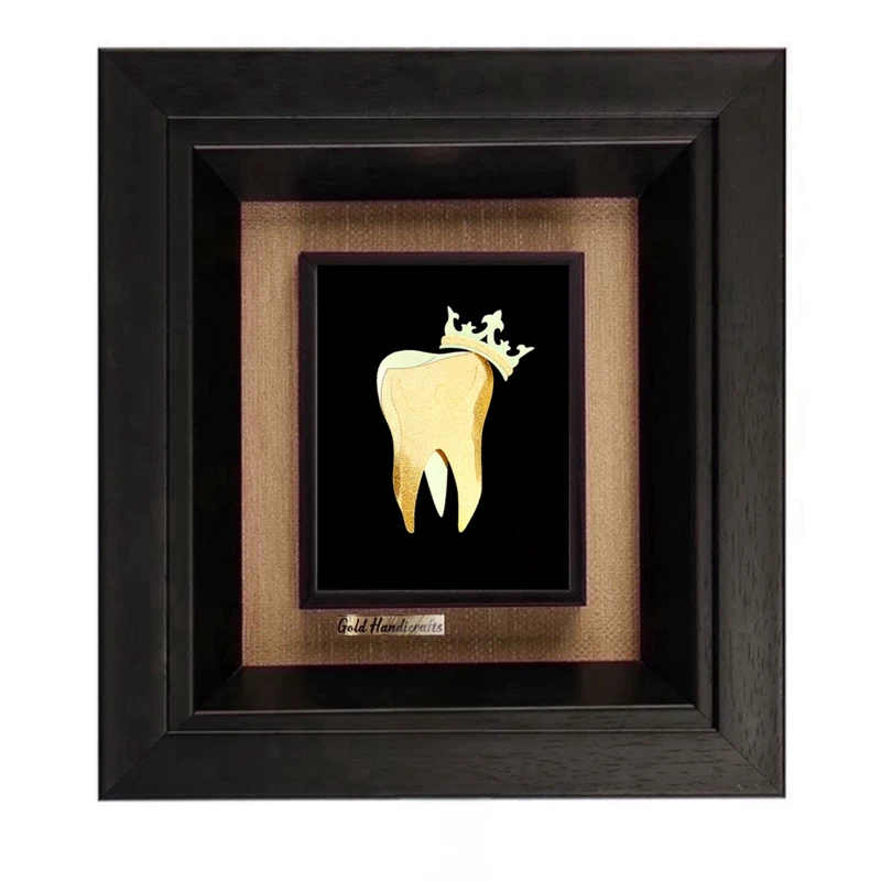 تابلو طلاکوب زرکات طرح دندان مدل F205