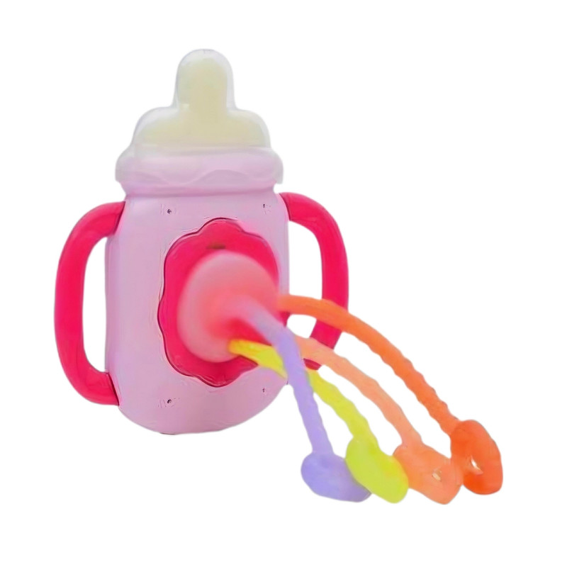 جغجغه مدل اسباب بازی آموزشی طرح شیشه شیر