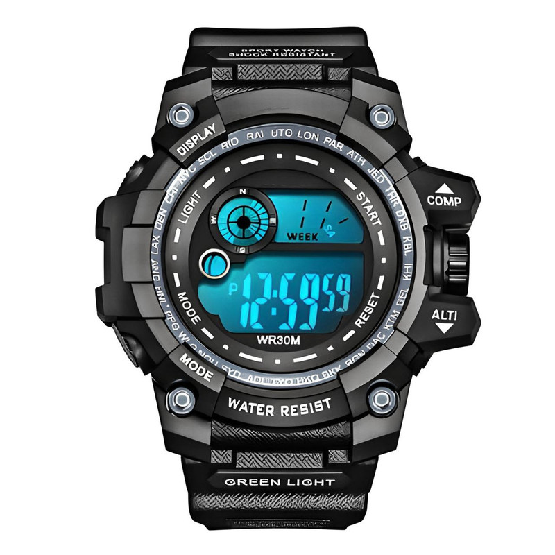 ساعت مچی دیجیتال مردانه مدل تک زمانه08 ساعت مچی دیجیتال مردانه مدل تک زمانه08