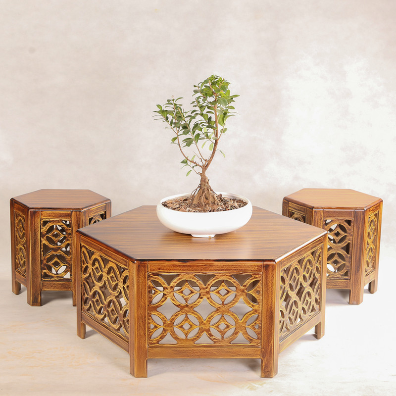 میز عسلی مدل 2580 مجموعه 3عددی