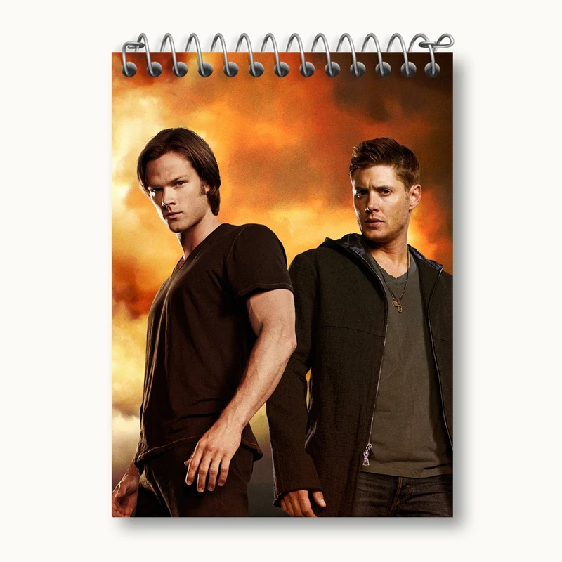 دفتر یادداشت 50 برگ خندالو مدل سم و دین وینچستر سریال سوپرنچرال Supernatural کد 24512