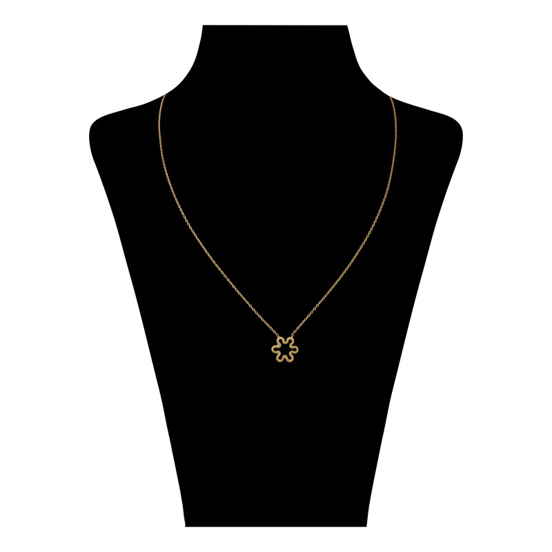 گردنبند طلا 18 عیار زنانه تاج مدل G544