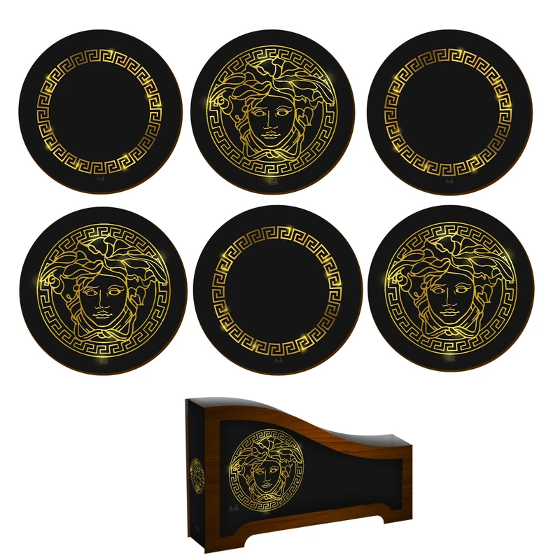 زیر لیوانی لوکسینو مدل مدرن کد Shahrad_2535 بسته 6 عددی