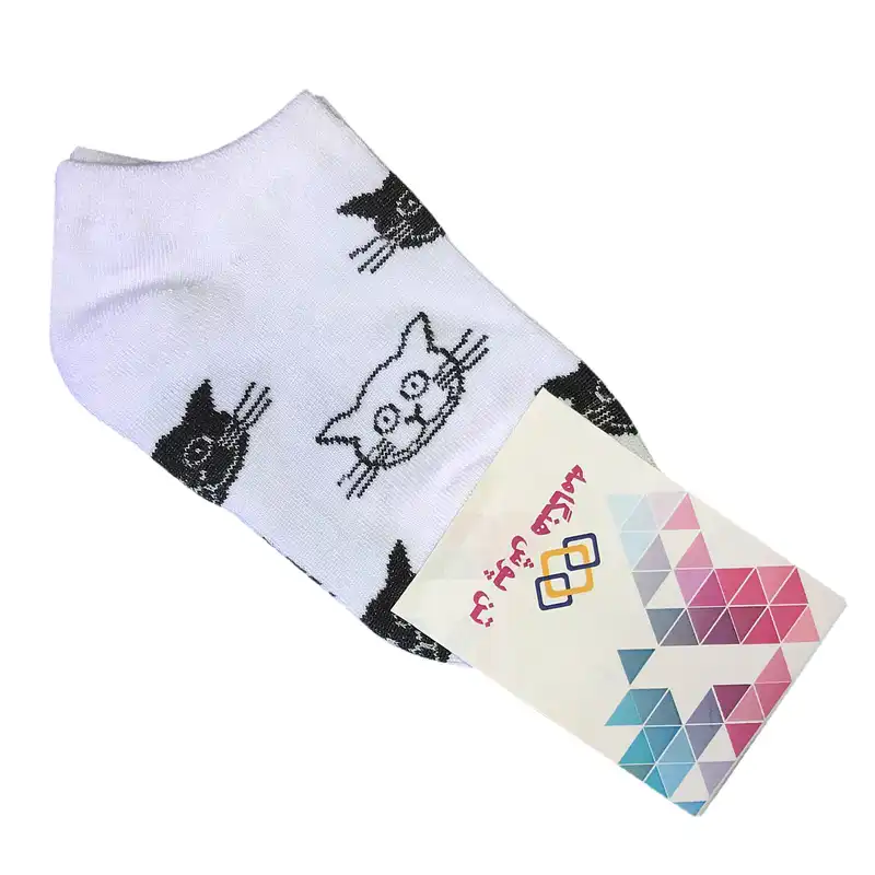 جوراب بچگانه تن پوش هنگامه مدل گربه کد W-001