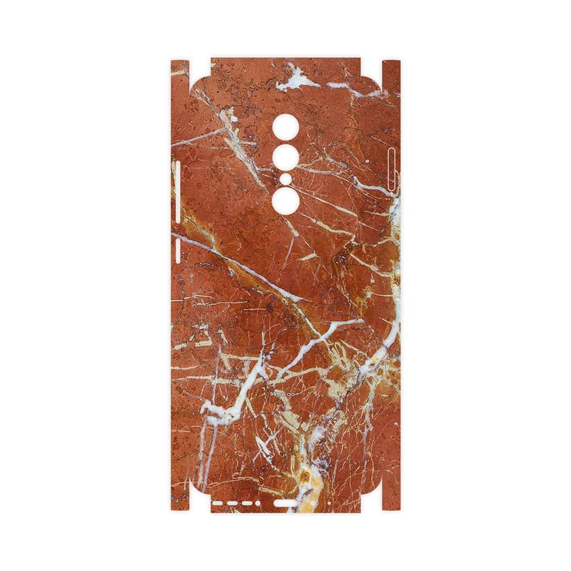برچسب پوششی ماهوت مدل Red Marble-FullSkin مناسب برای گوشی موبایل جی ال ایکس Shahin