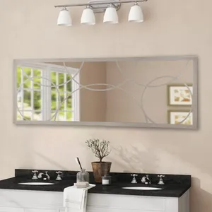   آینه سرویس بهداشتی الف مدل نیم قد کهکشان