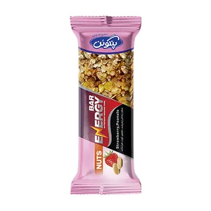 انرژی بار بادام زمینی با طعم توت فرنگی پنگوئن - 35 گرم