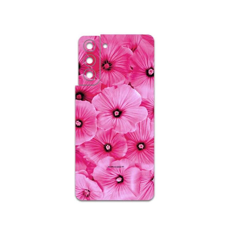 برچسب پوششی ماهوت مدل Pink-Flower مناسب برای گوشی موبایل سامسونگ Galaxy S21 5G