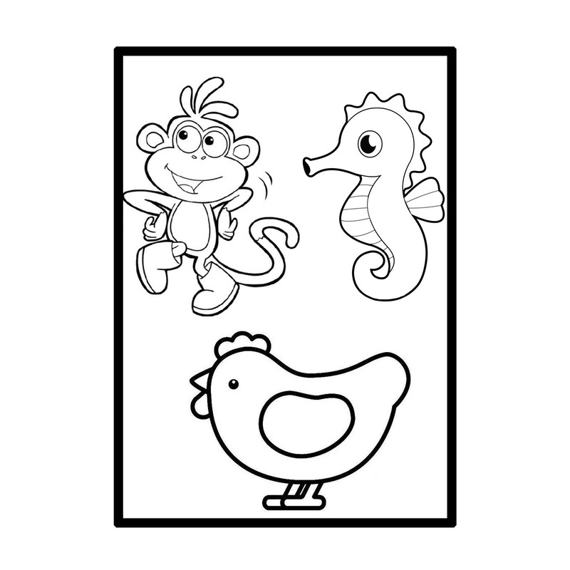 مقوا رنگ آمیزی مدل CHB131 سایز 21×15 سانتی متر مجموعه 12 عددی