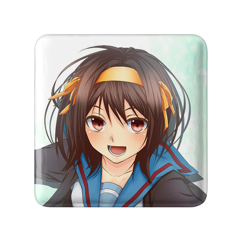 مگنت خندالو طرح هاروهی انیمه ناپدید شدن هارومی سوزومیا The Disappearance of Haruhi Suzumiya  مدل مربعی کد 23162
