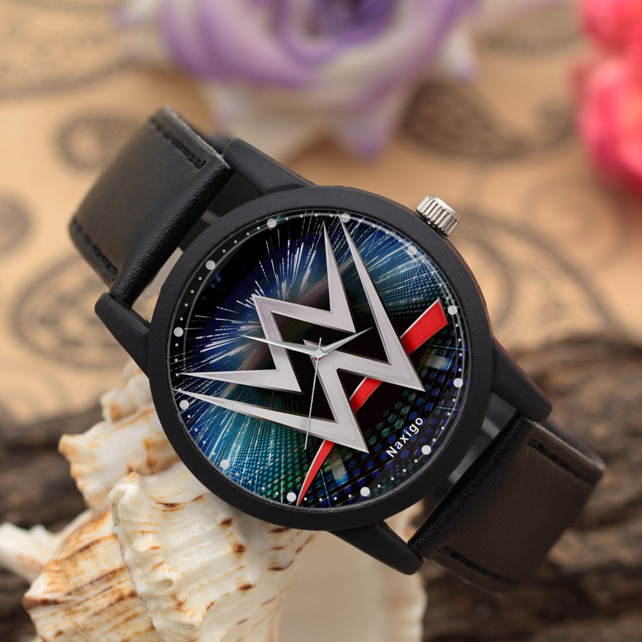 ساعت مچی عقربه ای ناکسیگو مدل کشتی کج کد LF14226