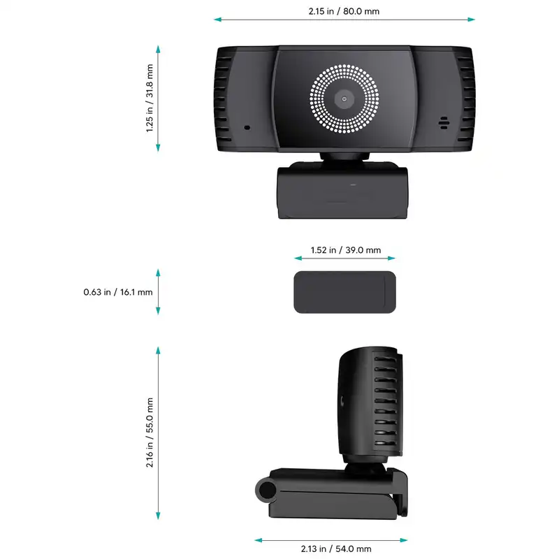 وب کم مدل 1080P HD/Auto Focus/Stereo Microphone
