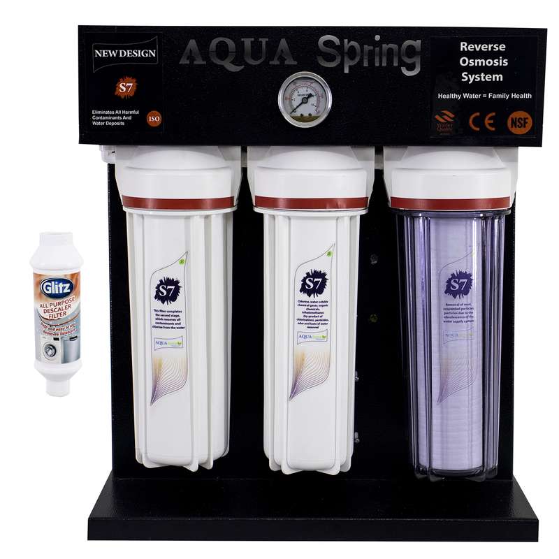 دستگاه تصفیه کننده آب آکوآ اسپرینگ مدل RO-S7- BZ 7300 به همراه رسوبگیر