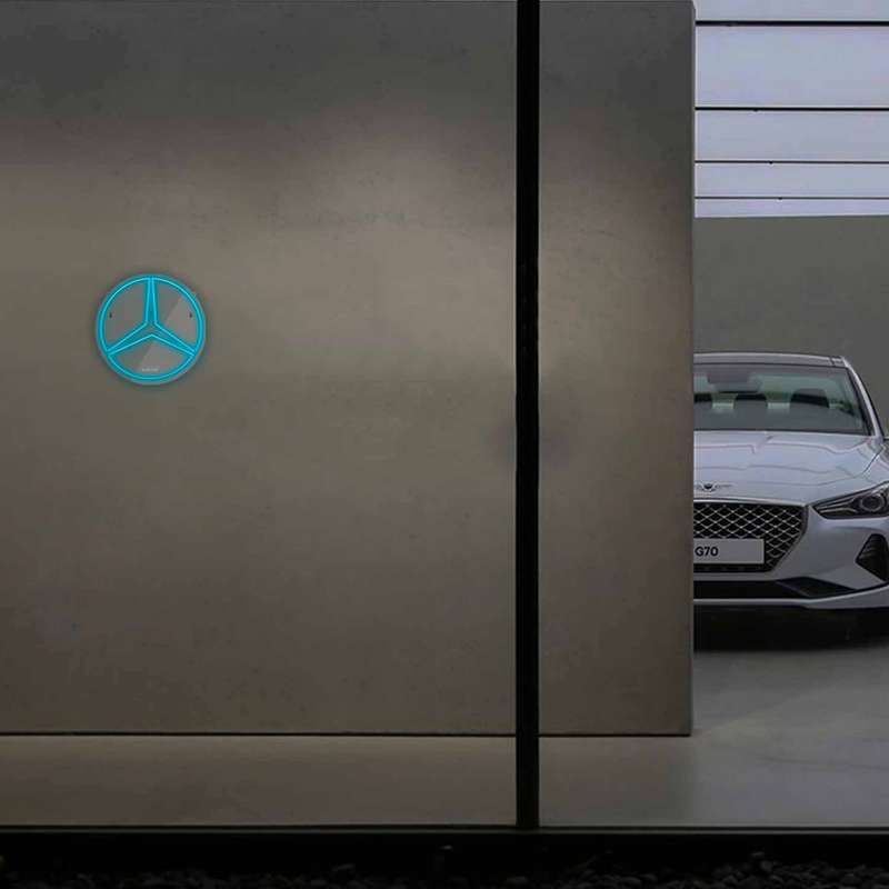 چراغ دیواری نئون دیزاین طرح Benz_TBL