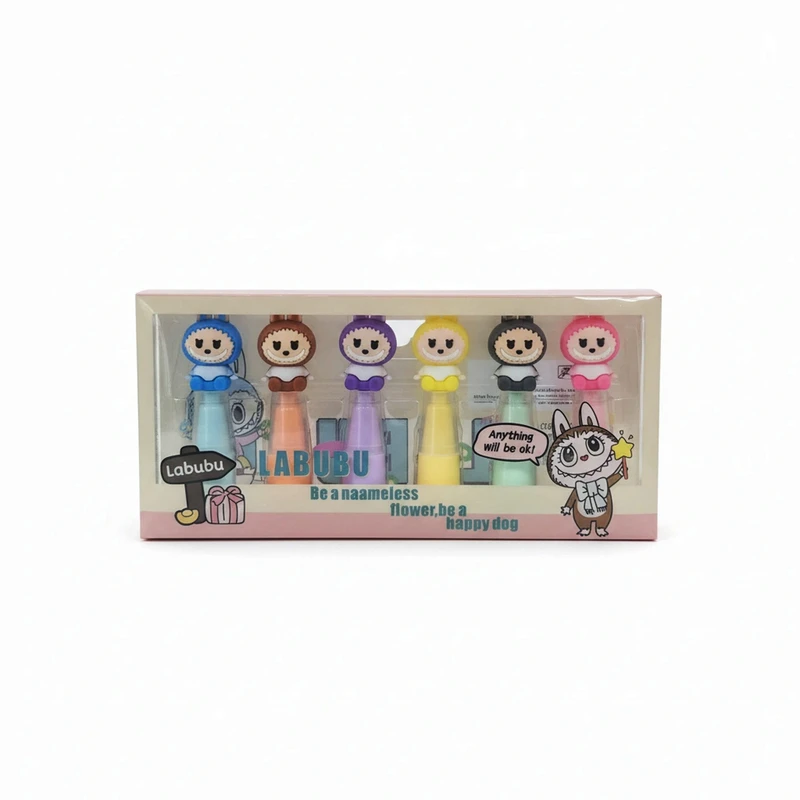 ماژیک هایلایتر طرح لبوبو بسته 6 عددی