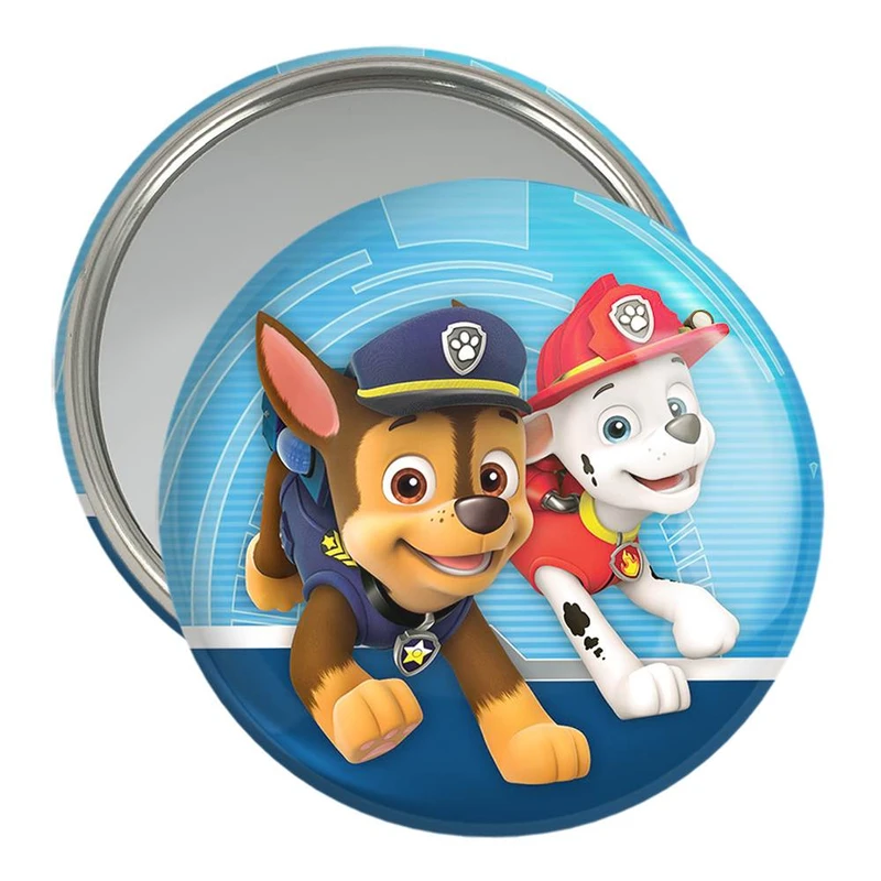 آینه جیبی خندالو مدل مارشال و چیس سگ های نگهبان Paw Patrol  کد 12582