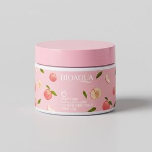 کرم لایه‌بردار صورت و بدن بی آکوا مدل Peach مناسب برای انواع پوست وزن 140 گرم