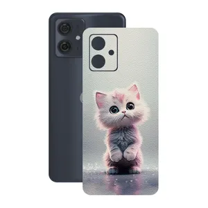 Remax cover sticker Leth model cat design suitable for Motorola Moto G54 mobile phone