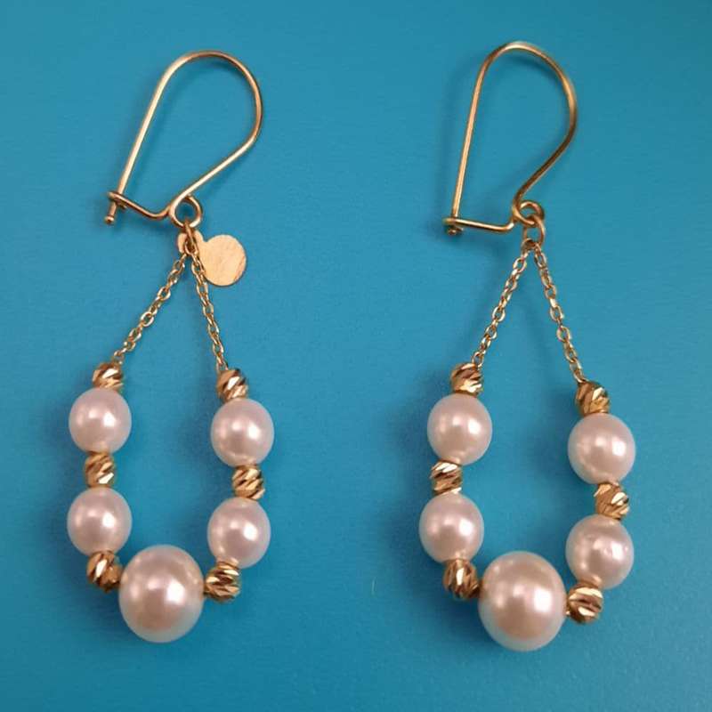 گوشواره طلا 18 عیار زنانه گالری یارطلا کد AG52-2