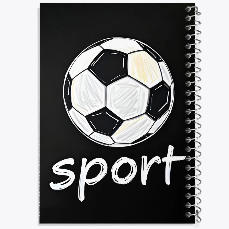 دفتر ژورنال نویسی 50 برگ خندالو مدل نقطه ای طرح فوتبال (Football) کد F7705