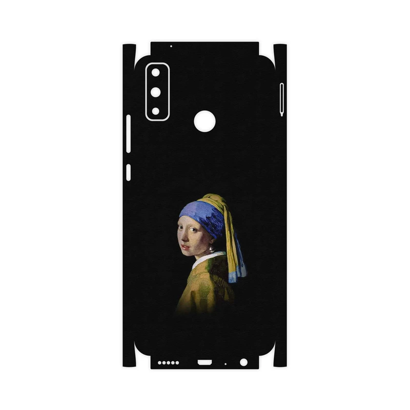 برچسب پوششی ماهوت مدل Girl with a Pearl Earring of Vermeer-FullSkin مناسب برای گوشی موبایل هوآوی Y8s