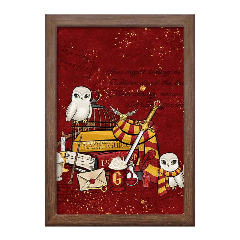 تابلو خندالو طرح هری پاتر خانه گریفیندور کد 24933