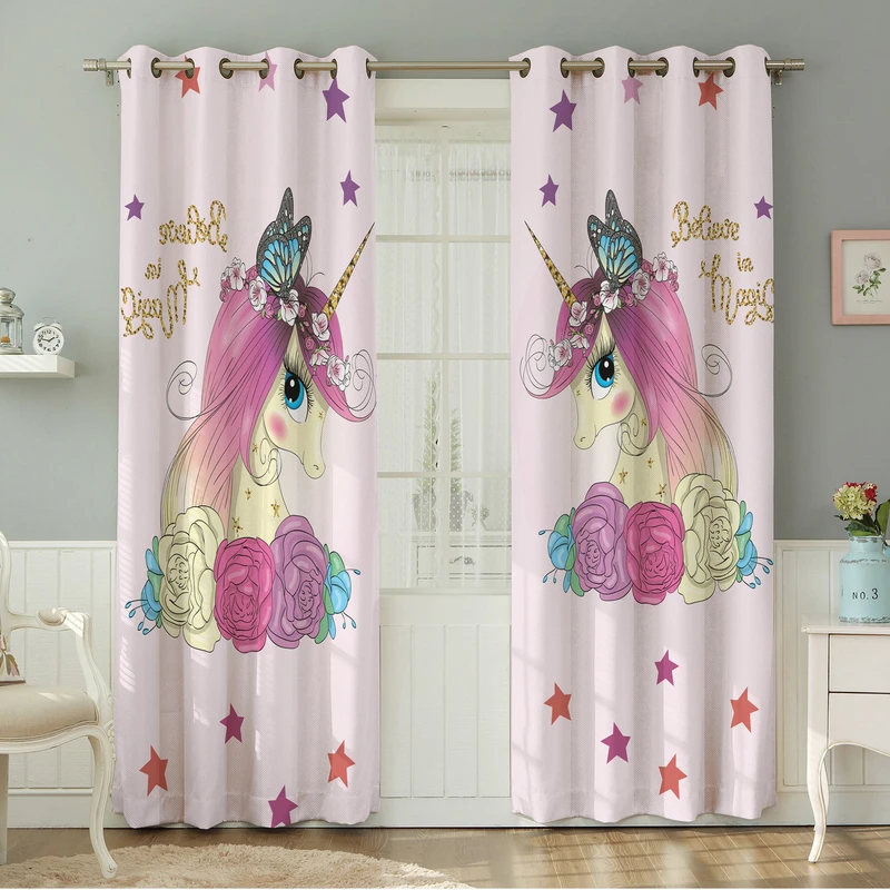 پرده نیروانا طرح کودک  مدل هازان کد 8239 سایز 140×280 سانتی متر