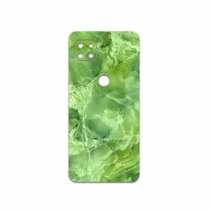 MAHOOT Green-Crystal-Marble Cover Sticker for Motorola MOTO G 5G