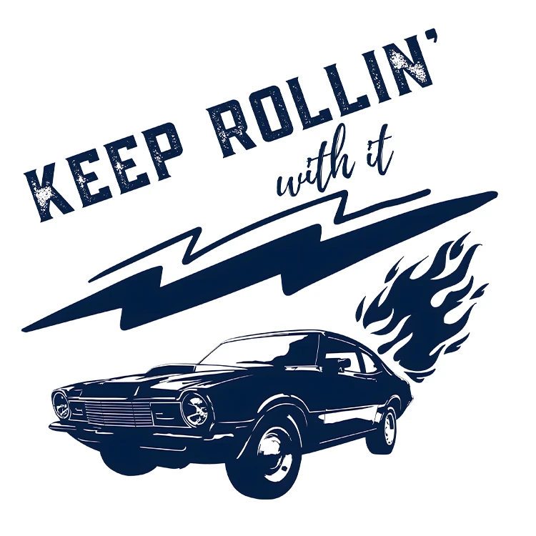 استیکر پارچه و لباس پاد آفرین مدل ماشین کلاسیک کد S5082