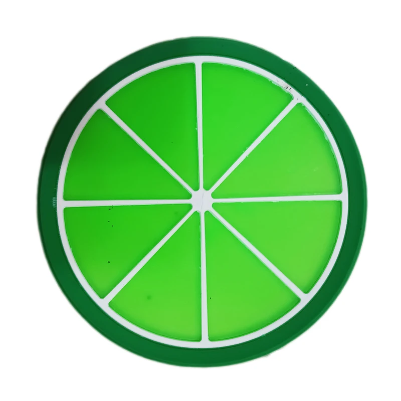 زیر لیوانی مدل سیلیکونی طرح لیمو ترش