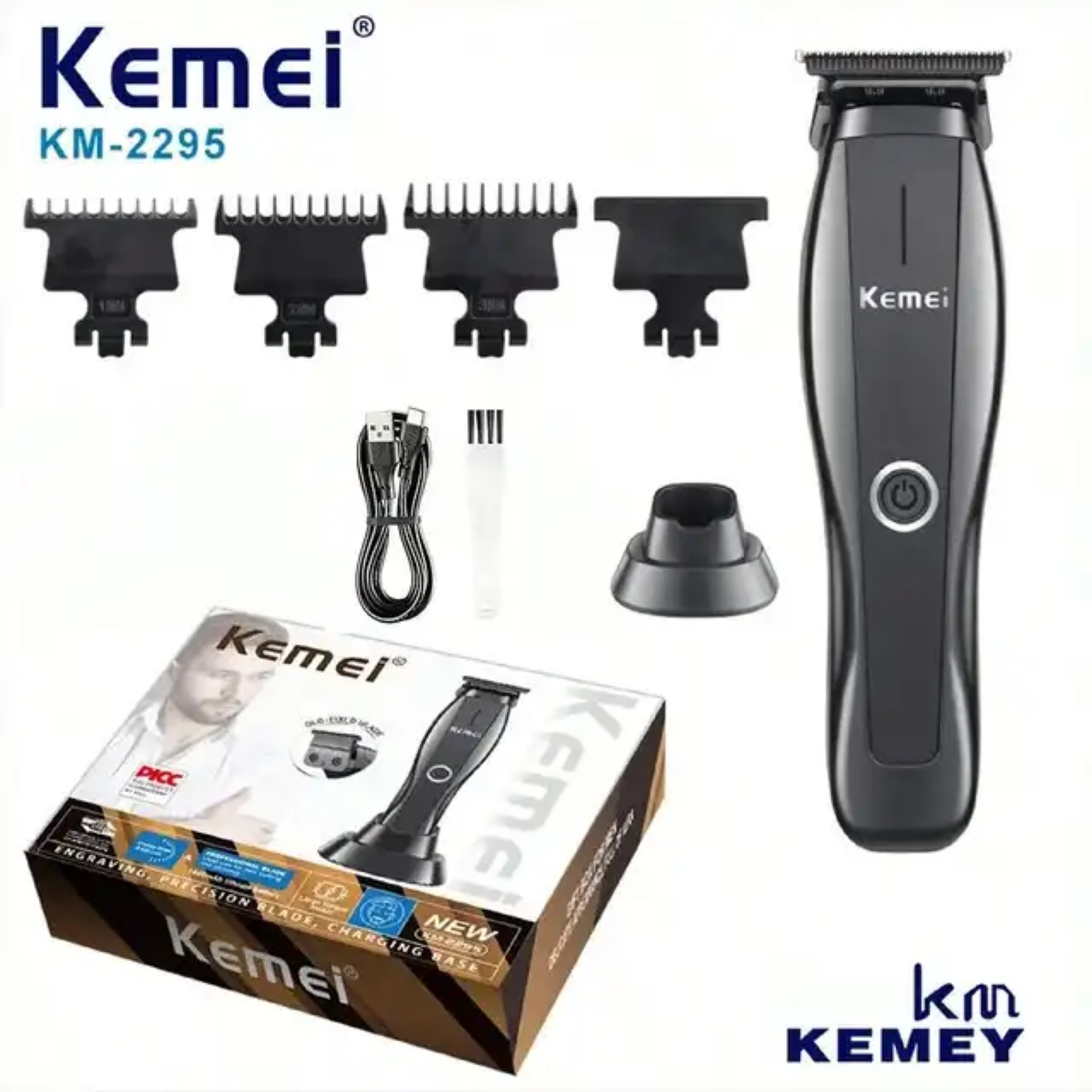 ماشین اصلاح موی سر و صورت کیمی مدل KM-2295 ماشین اصلاح موی سر و صورت کیمی مدل KM-2295