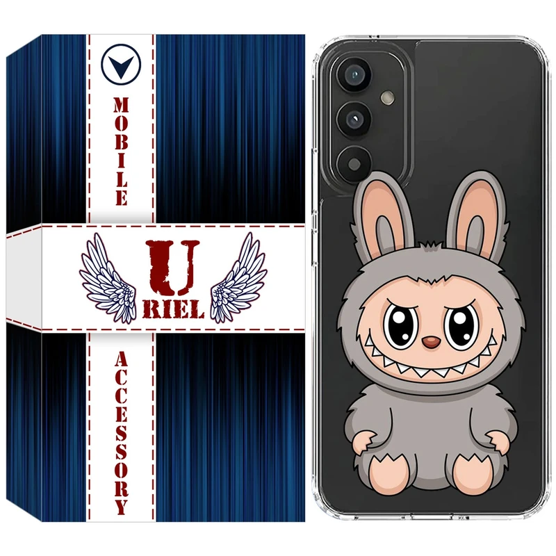 کاور یوریل قاب مدل Clear کد 142 طرح لبوبو Labubu مناسب برای گوشی موبایل سامسونگ Galaxy A25