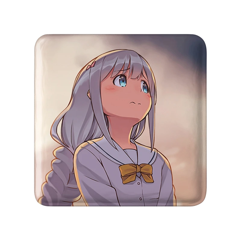 مگنت خندالو طرح ساگیری انیمه ارومانگا سنسی Eromanga Sensei  مدل مربعی کد 22713