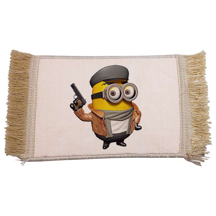 فرش ماشینی دیوارکوب مدل مینیون کد 87