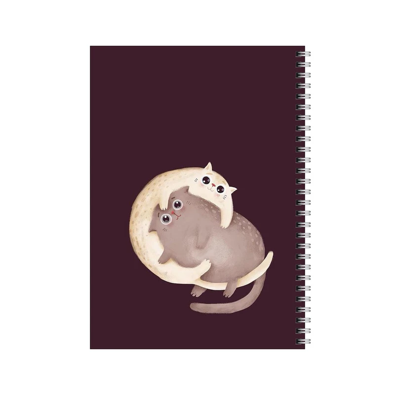 دفتر مشق 100 برگ بامبیلیپ طرح دو تا گربه تو دل برو کد 8370318