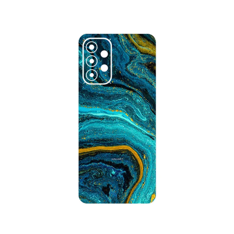 برچسب پوششی ماهوت مدل Turquoise marblewith golden streaks مناسب برای گوشی موبایل سامسونگ Galaxy A23
