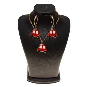 نیم ست دخترانه مدل ماشین