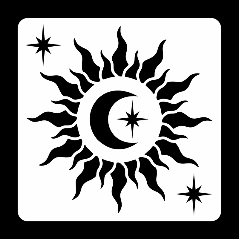 شابلون رستا مدل خورشید کد S164