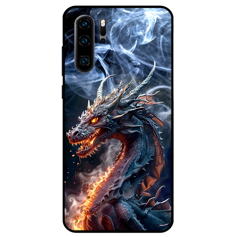 کاور مگافون طرح اژدها مدل 7453 مناسب برای گوشی موبایل هوآوی P30 Pro