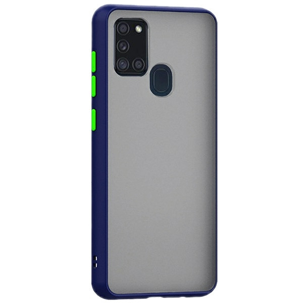 کاور مدل پشت مات لنزدار مناسب برای گوشی موبایل سامسونگ galaxy a21s 