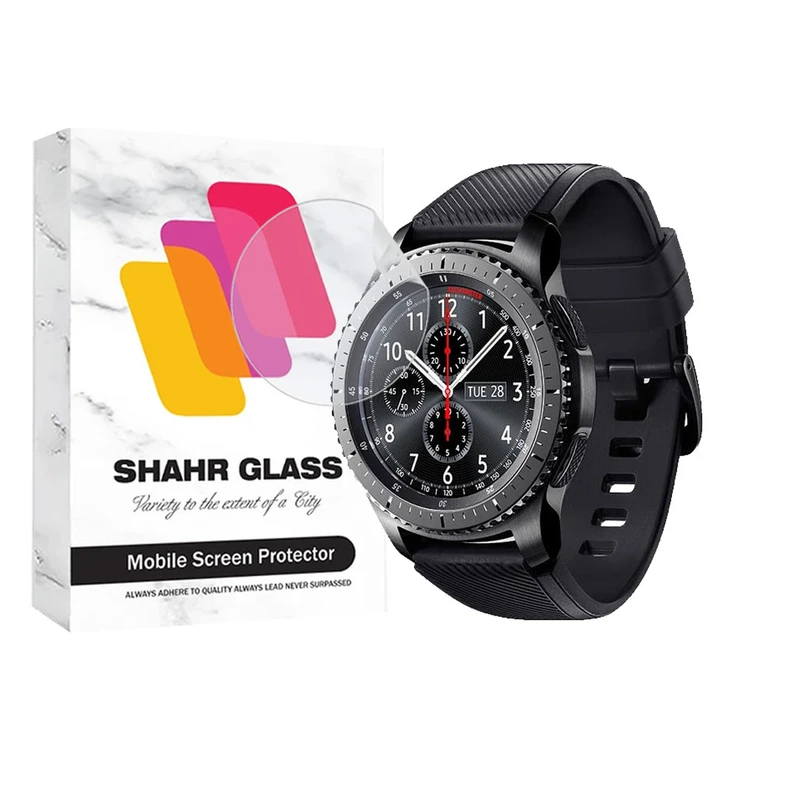محافظ صفحه نمایش شهر گلس مدل MTBWSH مناسب برای ساعت هوشمند سامسونگ Galaxy Gear S3 frontier