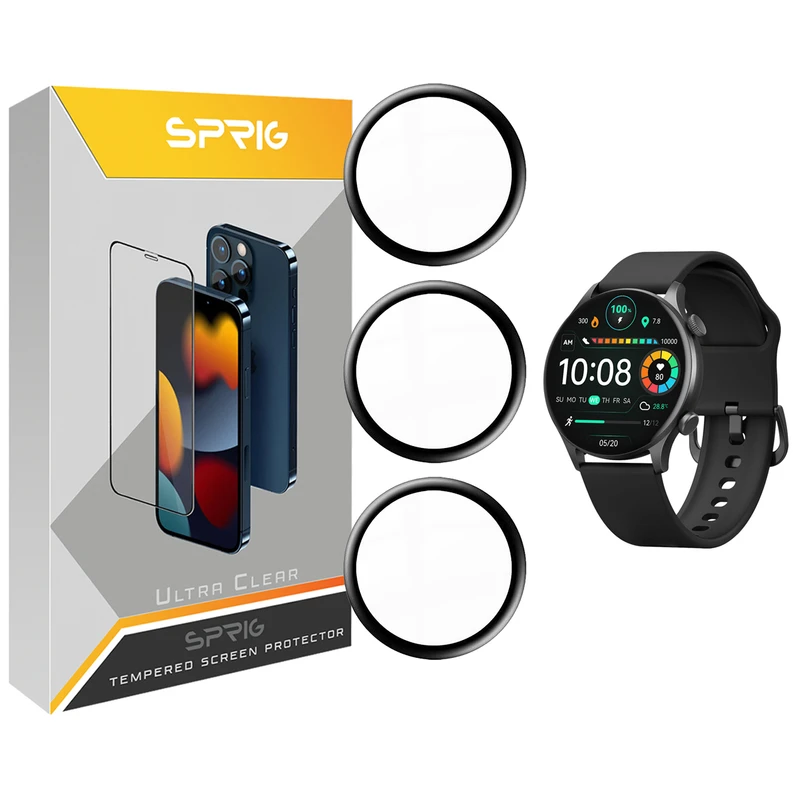 محافظ صفحه نمایش نانو اسپریگ مدل SPG مناسب برای ساعت هوشمند شیائومی Solar Plus بسته سه عددی