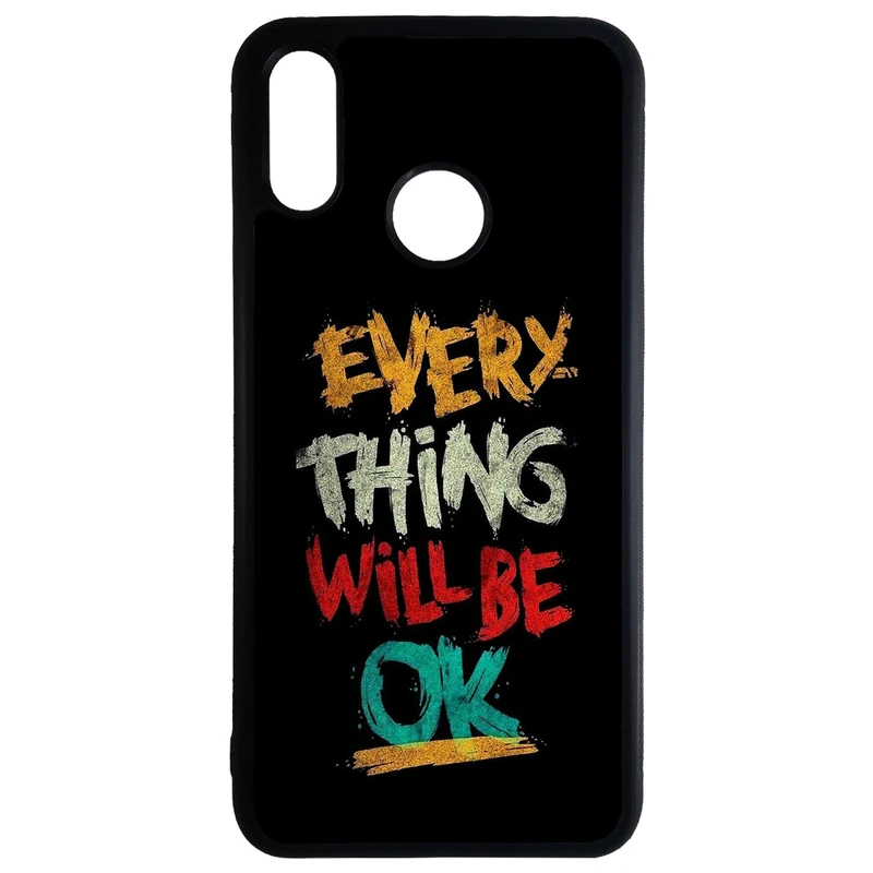 کاور طرح تایپوگرافی کد 11050646 مناسب برای گوشی موبایل هوآوی p30 lite