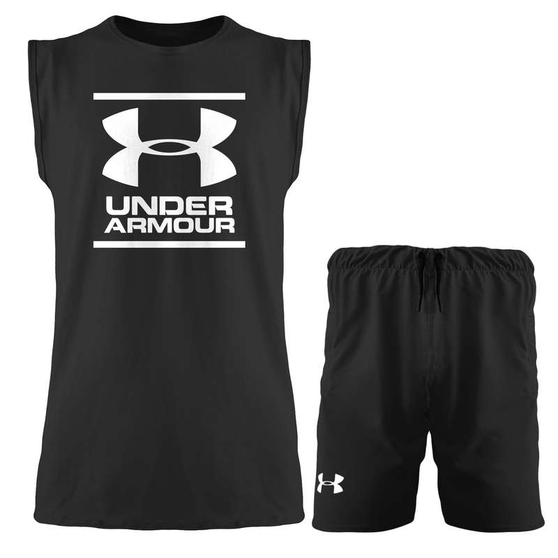 ست تاپ و شلوارک مردانه مدل 140136314 رنگ مشکی