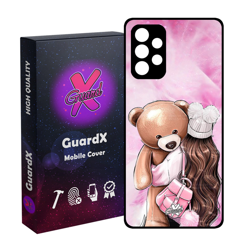 کاور گارد ایکس طرح Girl مدل Glass10088 مناسب برای گوشی موبایل سامسونگ Galaxy A32 4G