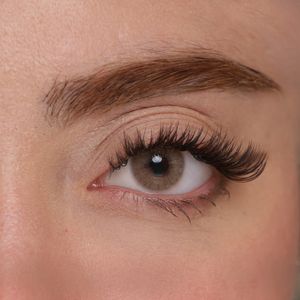 لنز چشم هرا گریس تمیم کانتکت لنز مدل LUMINO HAZEL کد 29 رنگ عسلی خاکی روشن بدون دور